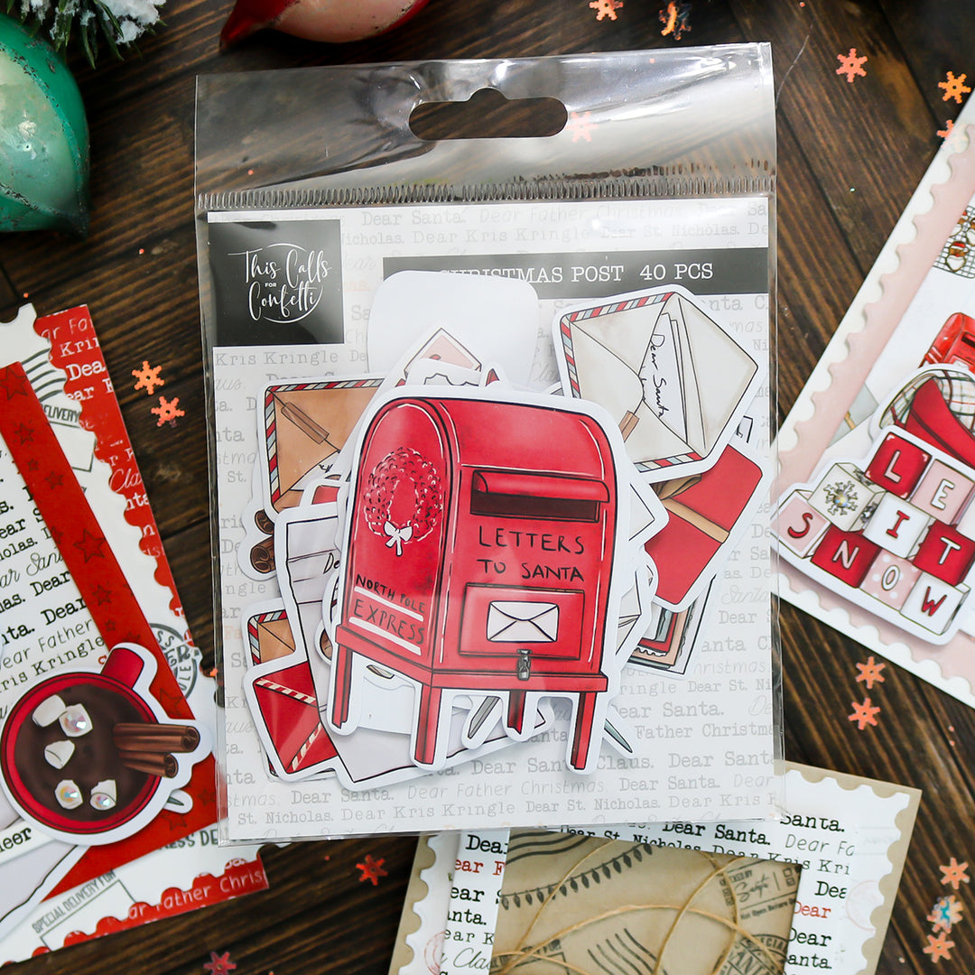 Christmas Post Ephemera 40 PCS