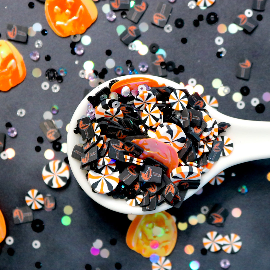 Spookalicious Polymer Clay and Sequin Confetti