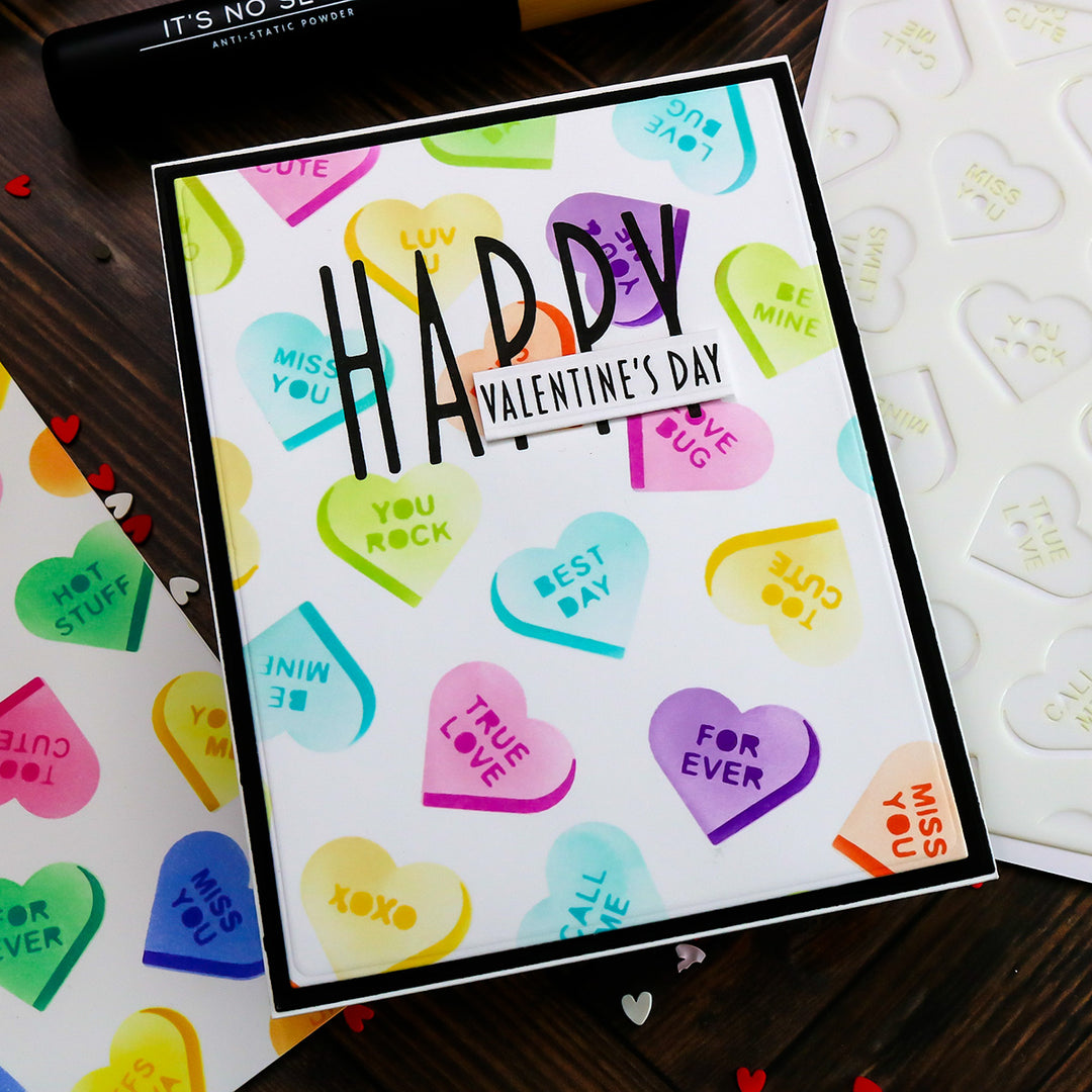 Sweet Talk 6x6 Layering Stencil