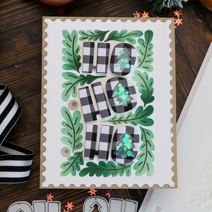 HO HO HO Layering Stencils and Die Set