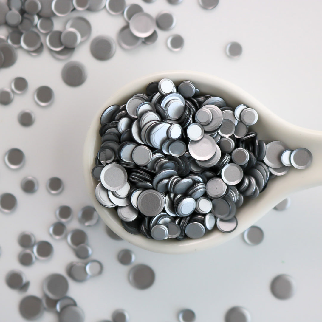 Satin Silver Sequin Confetti