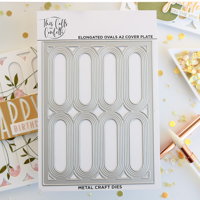 Elongated Ovals A2 Cover Plate Die