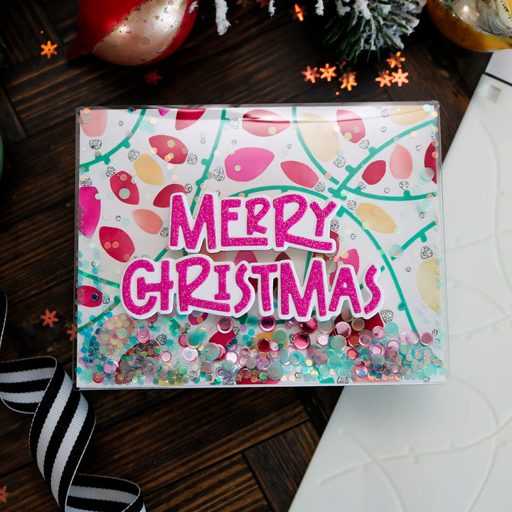 Merry & Bright Christmas Words Die Set