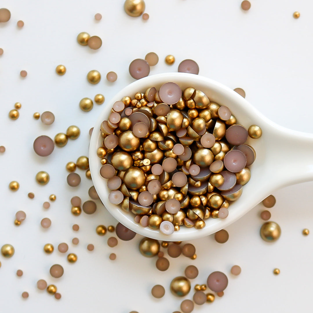 Antique Gold Pearl Embellishments