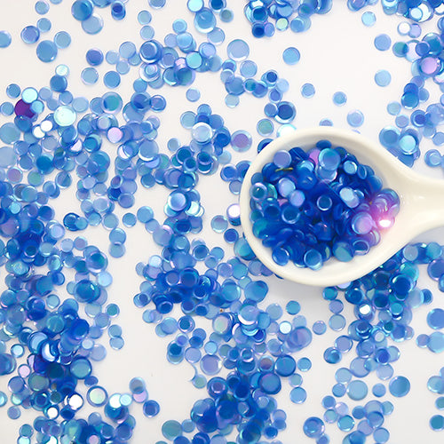 Iridescent Blue Sequin Confetti