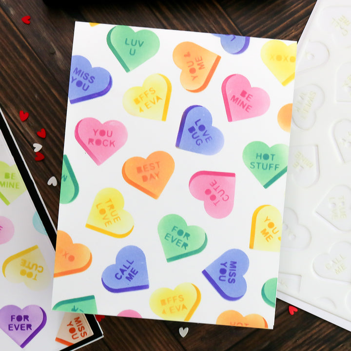 Sweet Talk 6x6 Layering Stencil