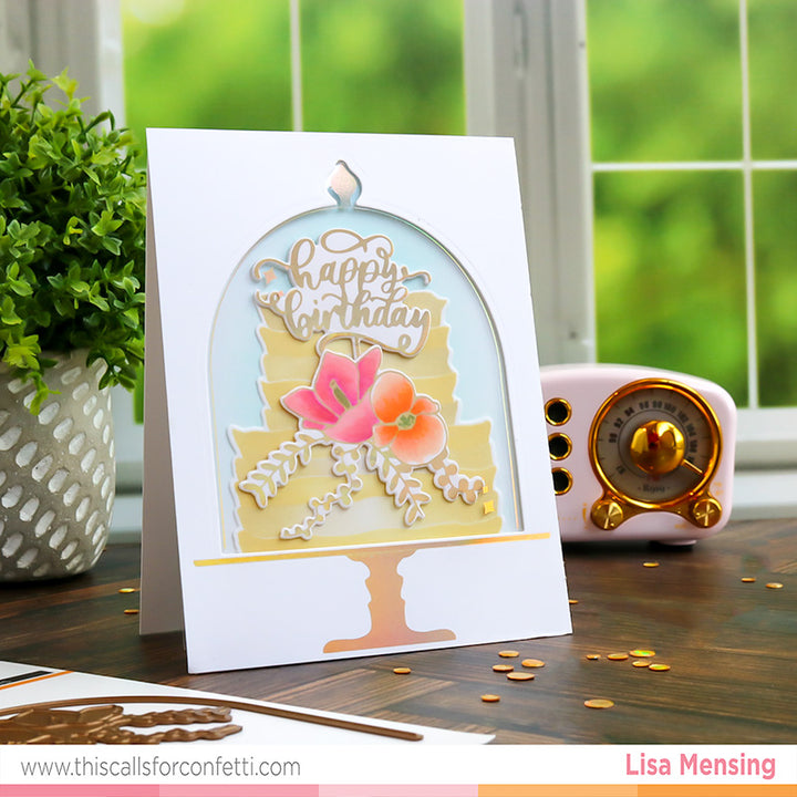 Three Tier Cake Layering Stencil and Die Bundle