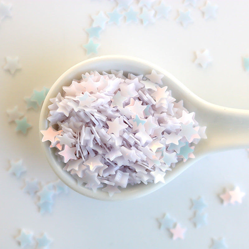 Mother of Pearl Five-Pointed Star Confetti Sequins