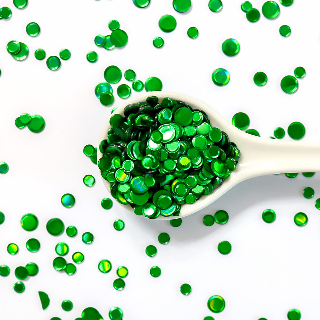 Metallic Green Hologram Sequin Confetti