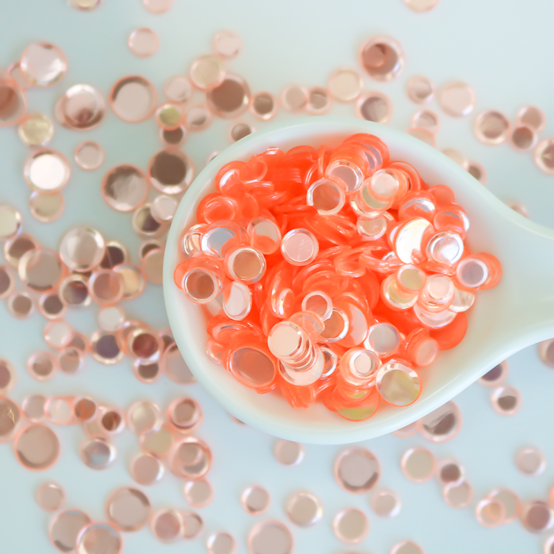 Glazed Peach Sequin Confetti