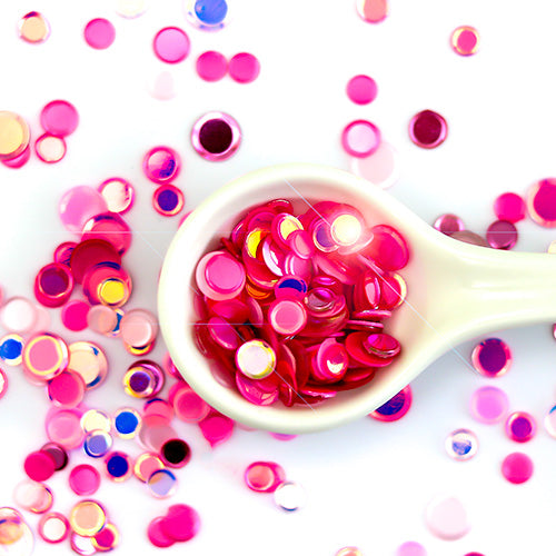 Pink Bokeh Confetti Sequins