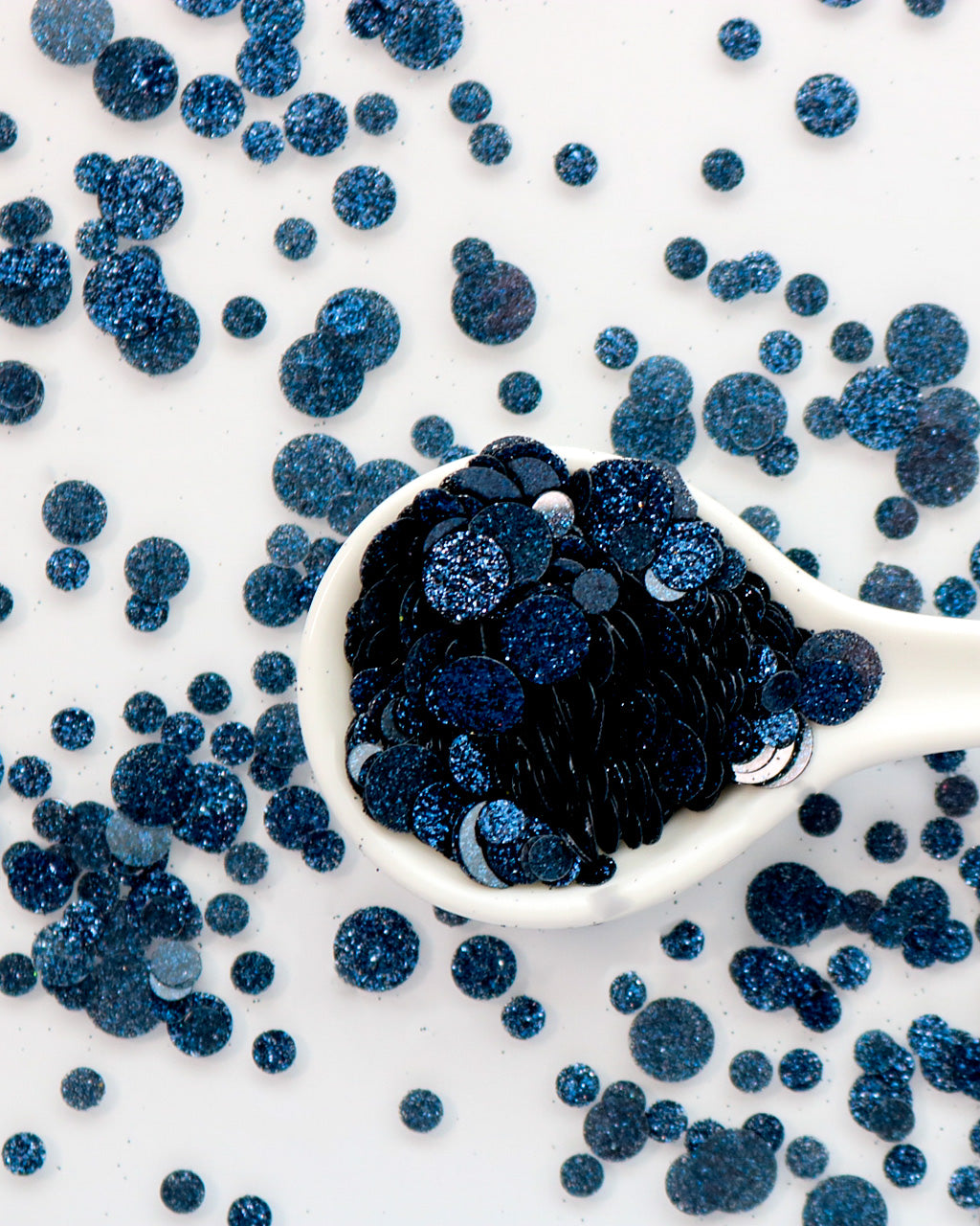 Black Glitter Confetti