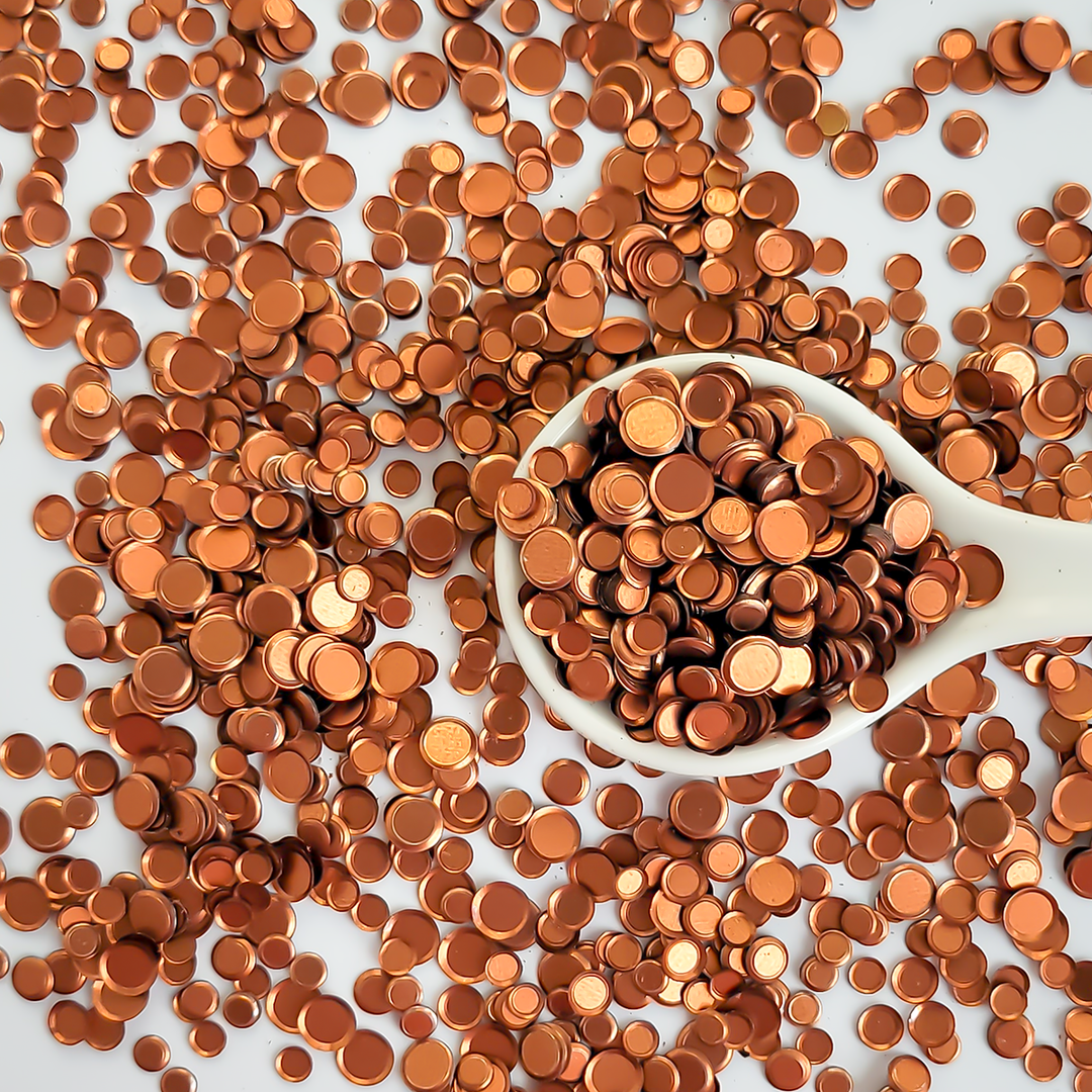 Satin Copper Sequin Confetti