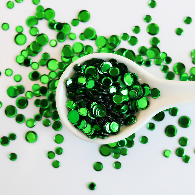 Metallic Emerald Green Sequin Confetti