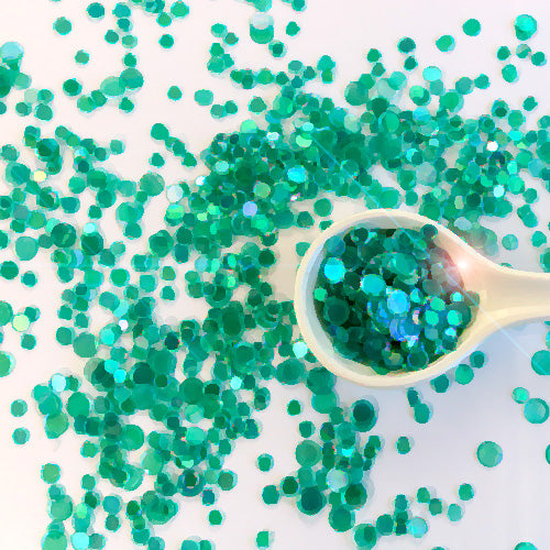 Iridescent Teal Sequin Confetti