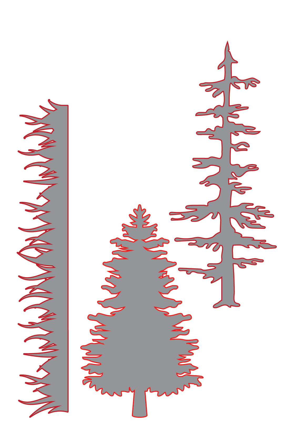 Forest Landscape Metal Craft Die Add-Ons