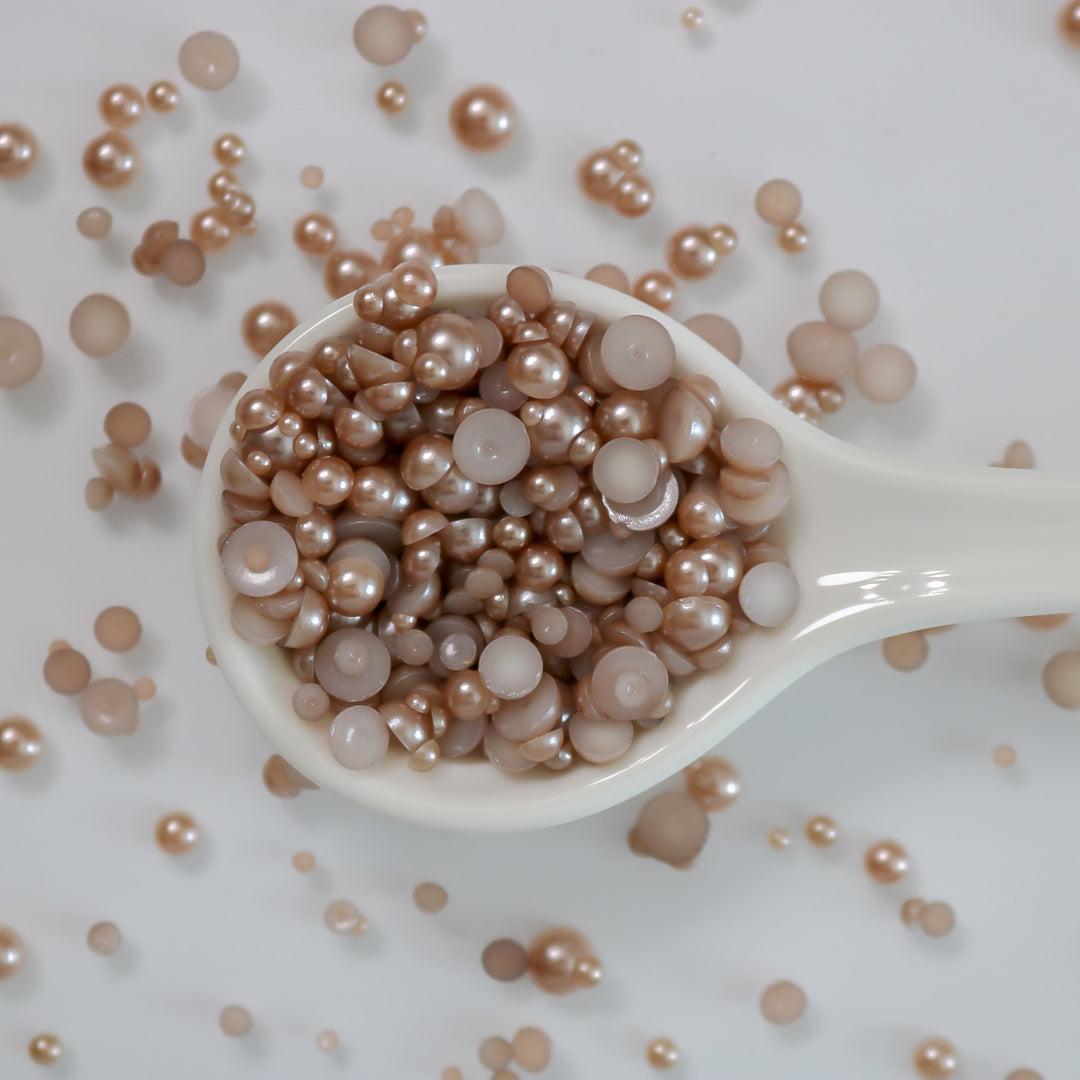 Taupe Pearl Embellishments