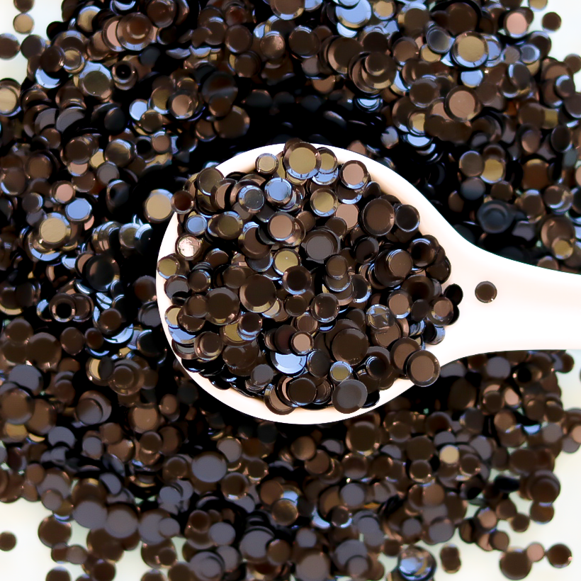 Glossy Black Sequin Confetti