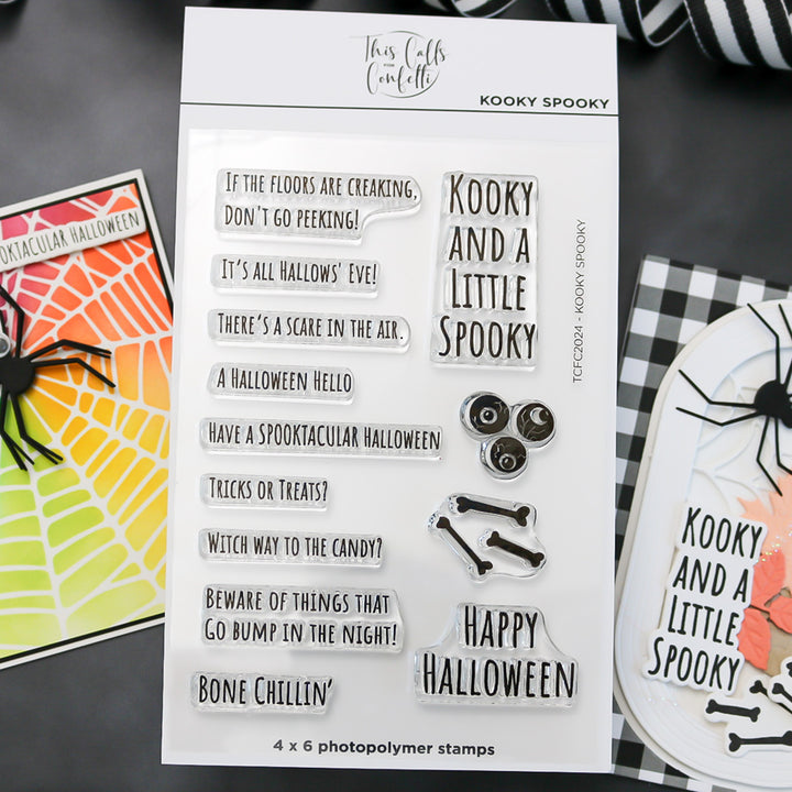 Kooky Spooky 4x6 Clear Photopolymer Stamp Set