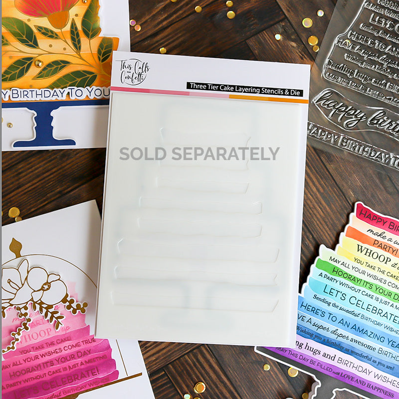 Alice's Story Birthday Sentiments 4x6 Stamp Set