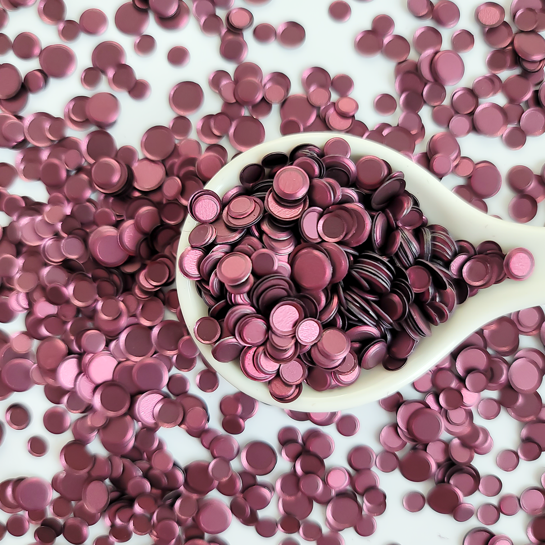 Satin Burgundy Sequin Confetti