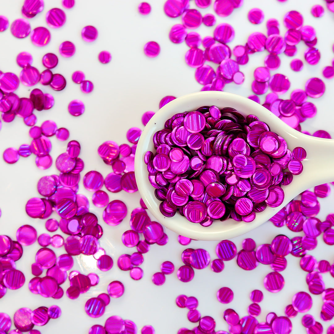Fuchsia Tinsel Sequin Confetti
