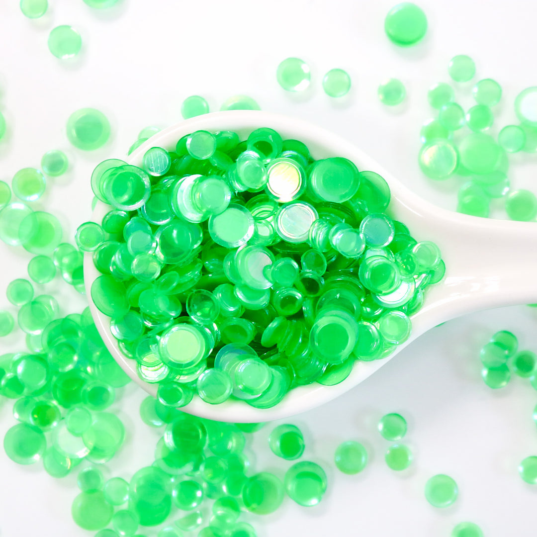 Iridescent Apple Green Sequin Confetti