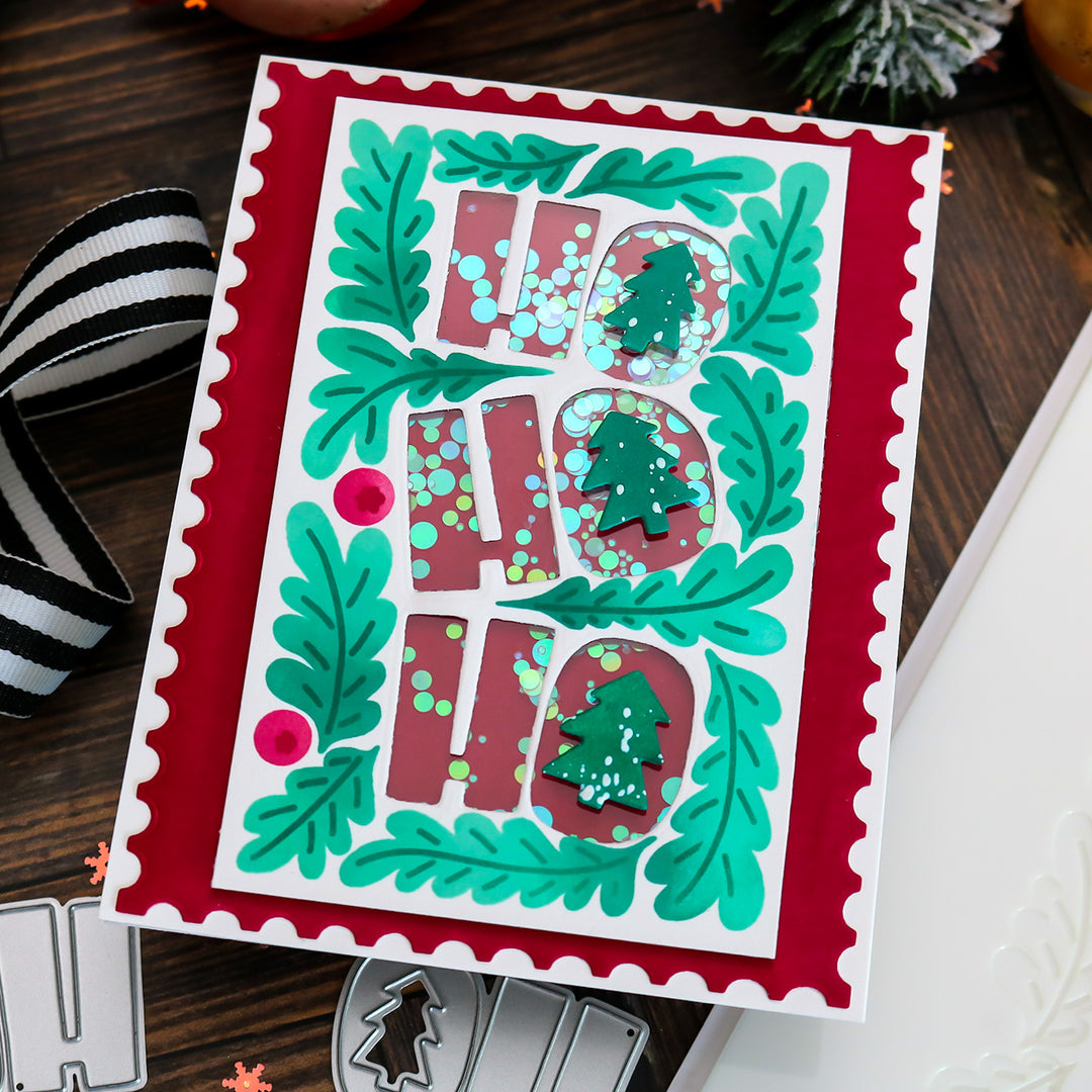 HO HO HO Layering Stencils and Die Set