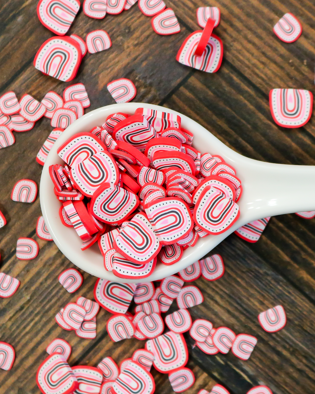 Cupid's Rainbow Polymer Clay Pieces