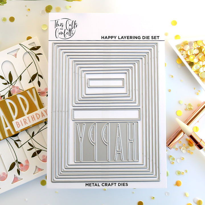 Happy Layering Die Set