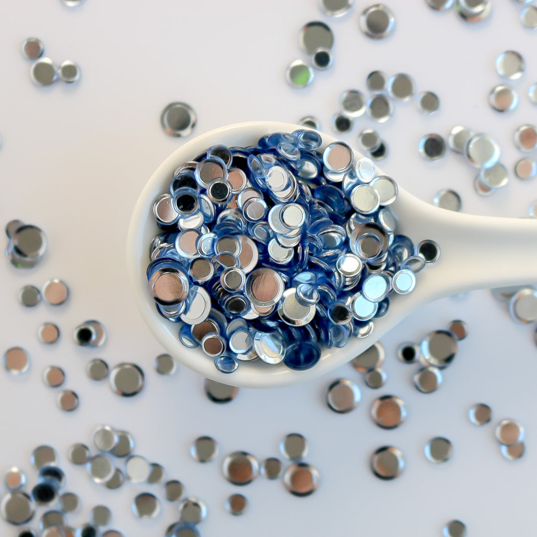 Metallic Silver Sequin Confetti