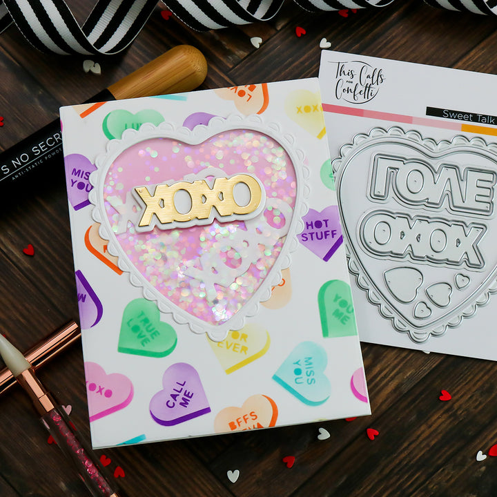 Sweet Talk 6x6 Layering Stencil