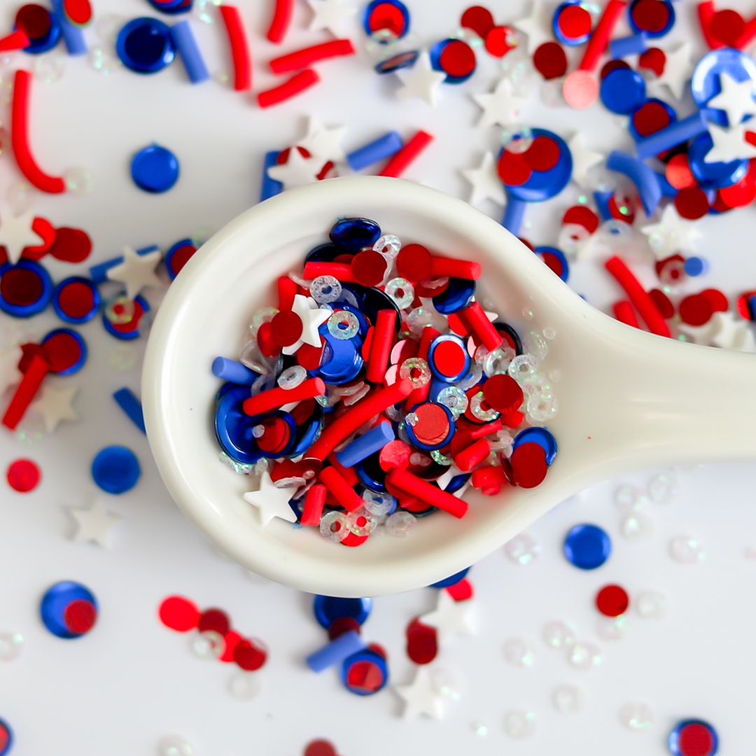 Old Glory Polymer Clay & Sequin Confetti