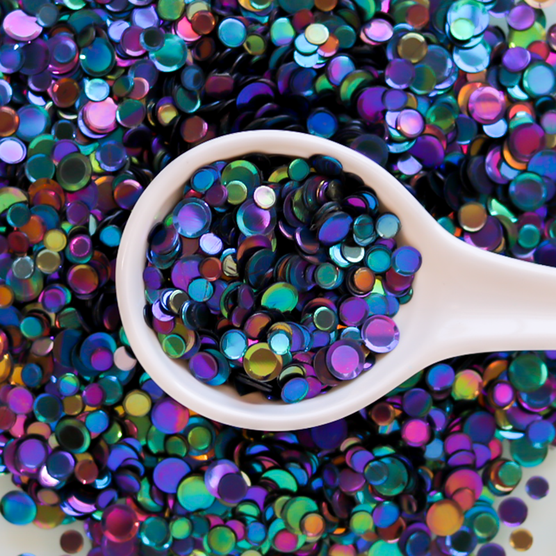 Iridescent Oil Slick Sequin Confetti