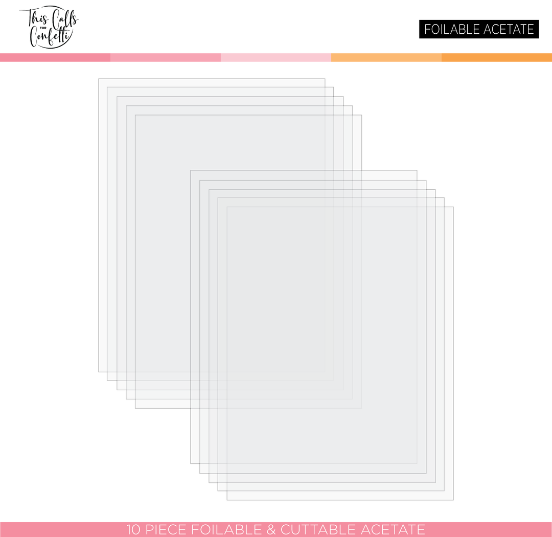 Foilable Acetate Sheets