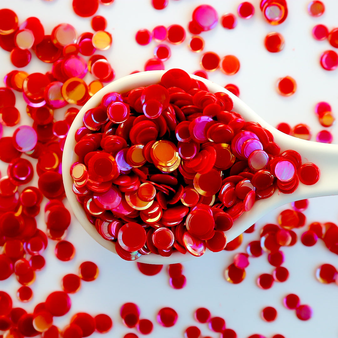 Opaque Iridescent Scarlet