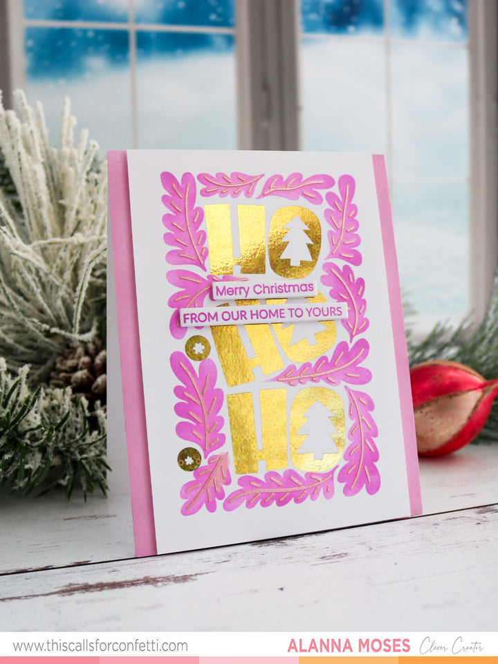 HO HO HO Foil 'n Blend Toner Sheets