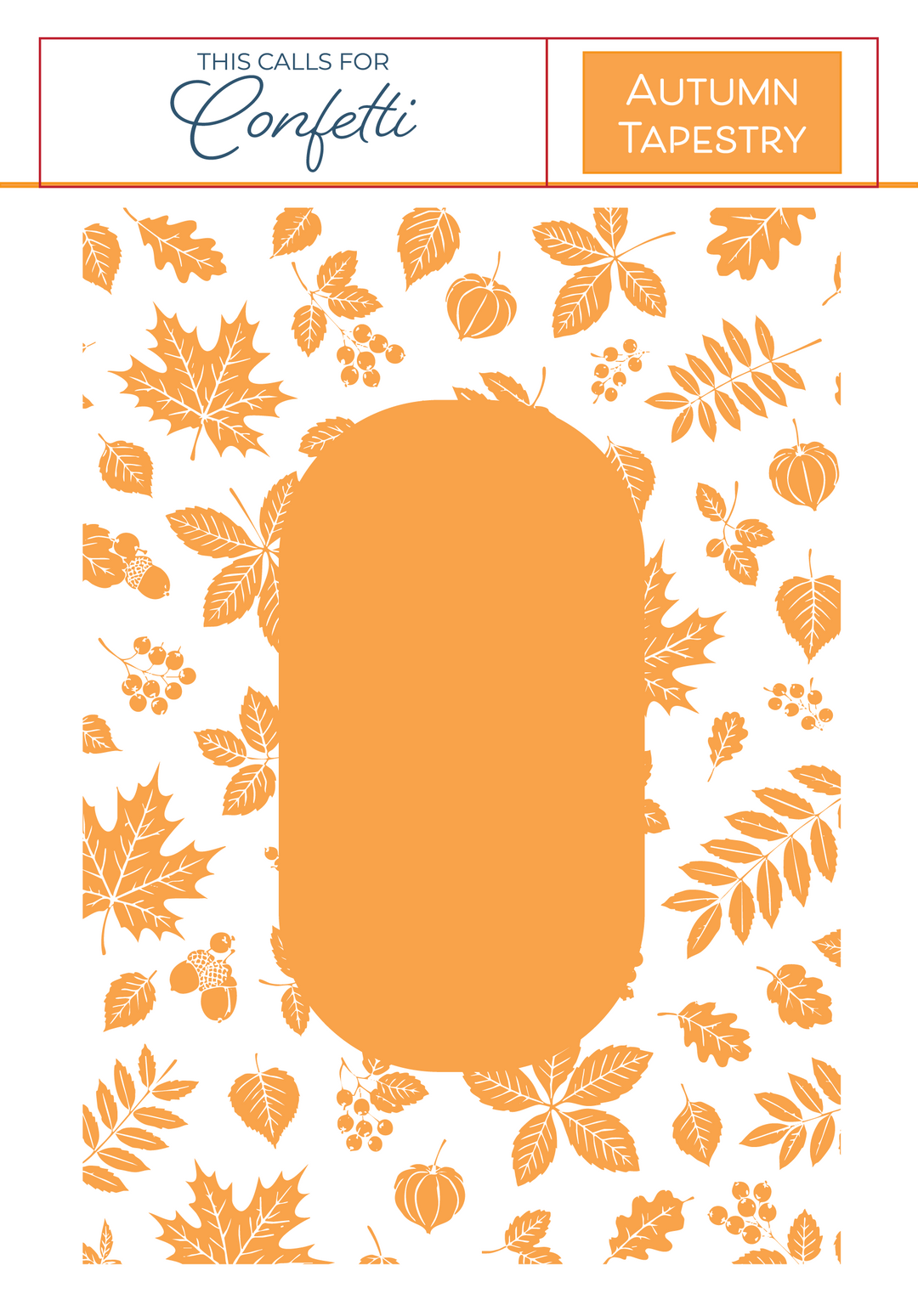 Embossing Folder | Autumn Tapestry