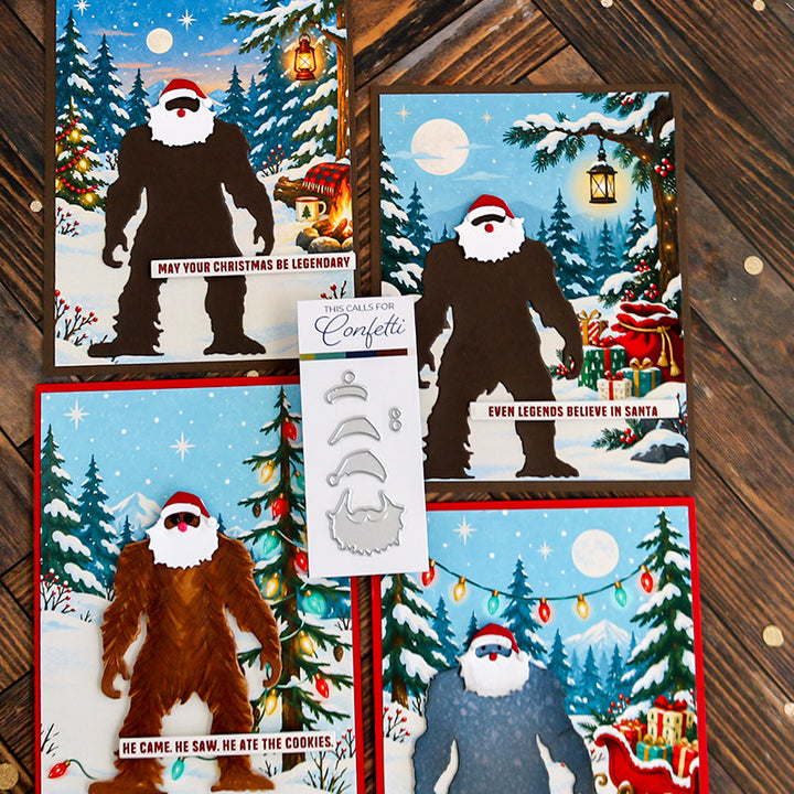 Metal Craft Die | Bigfoot Santa