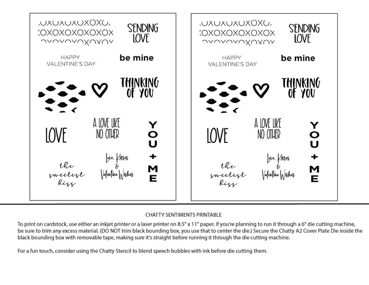 Chatty Sentiments Digital File