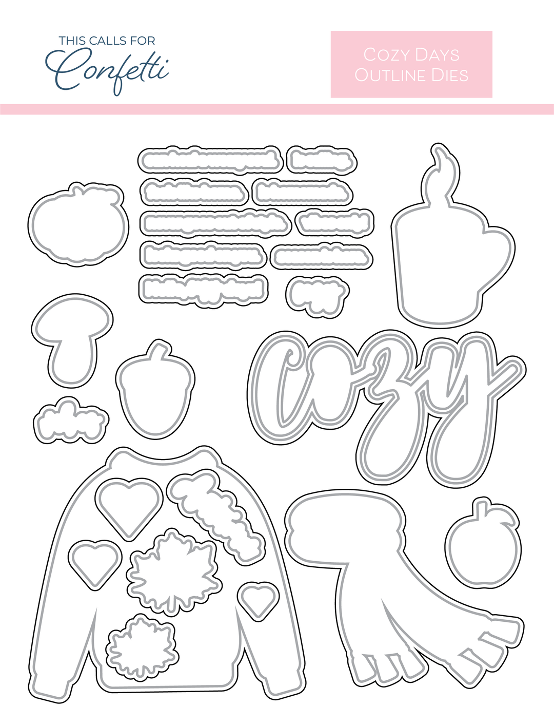 Outline Dies | Cozy Days