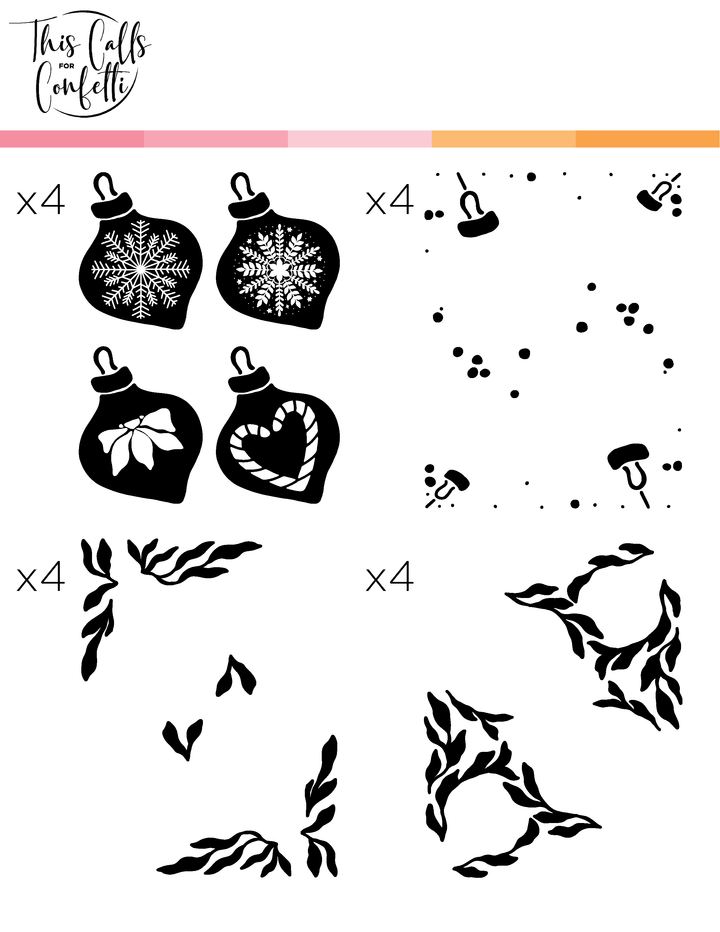 Deck the Halls Foil 'n Blend Sheets