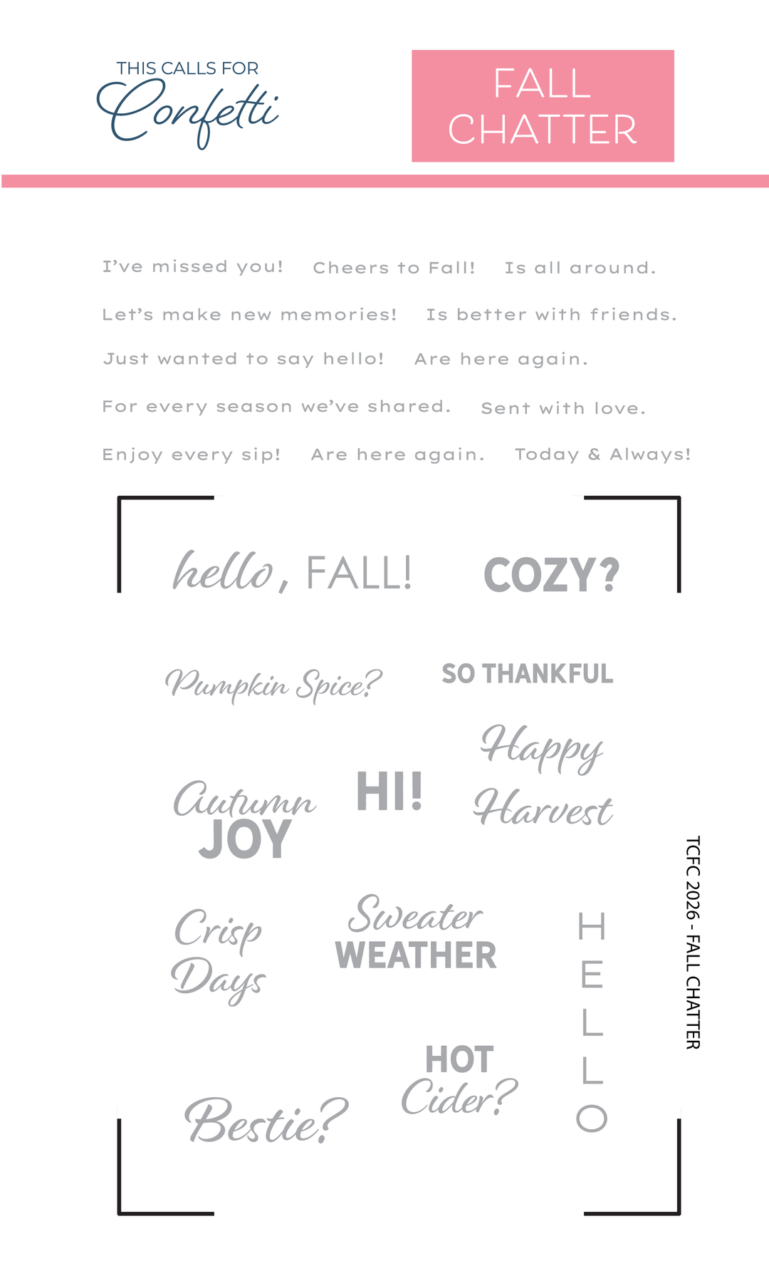 Stamp Set | Fall Chatter