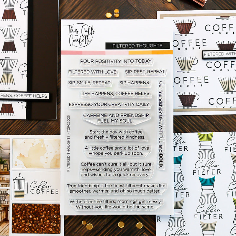 Filtered Thoughts 4x6 Stamp Set