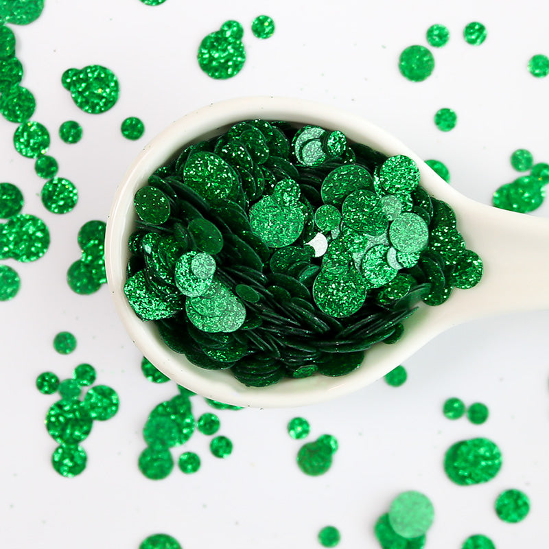 Christmas Green Glitter Confetti