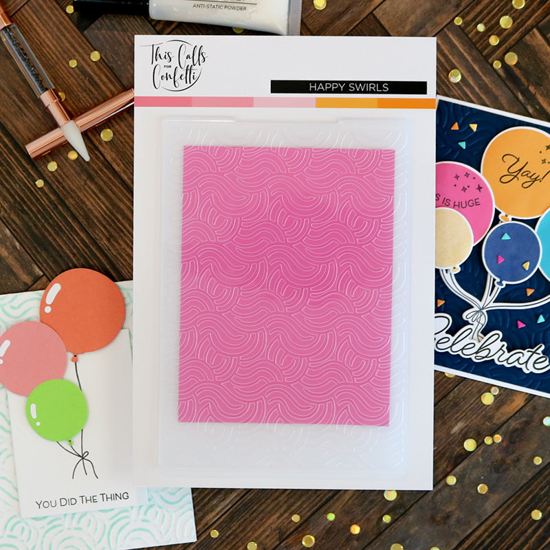 Embossing Folder | Happy Swirls