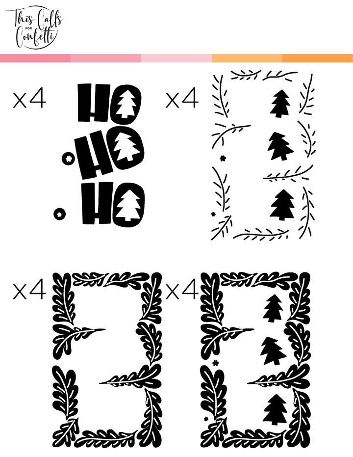 HO HO HO Foil 'n Blend Toner Sheets