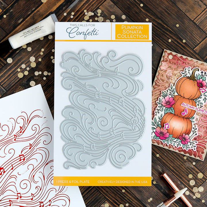 Press &amp; Foil Plate | Lingering Notes