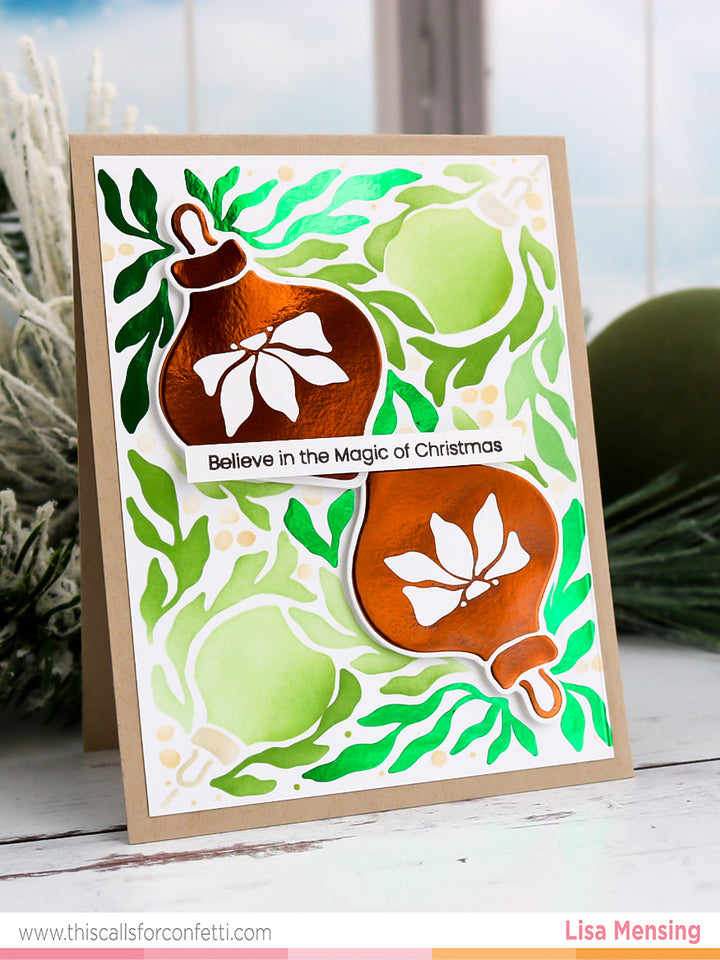 Deck the Halls Foil 'n Blend Sheets