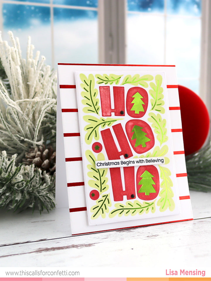 HO HO HO Foil 'n Blend Toner Sheets